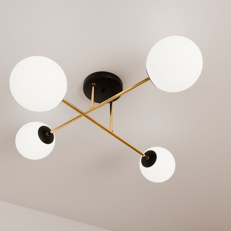Emibig Lighting Taklampa MAGNUM 4 BL OPAL