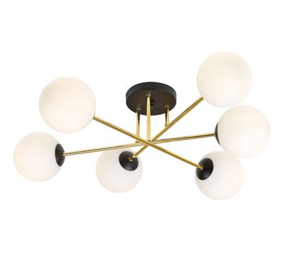Emibig Lighting Taklampa MAGNUM 6 BL OPAL
