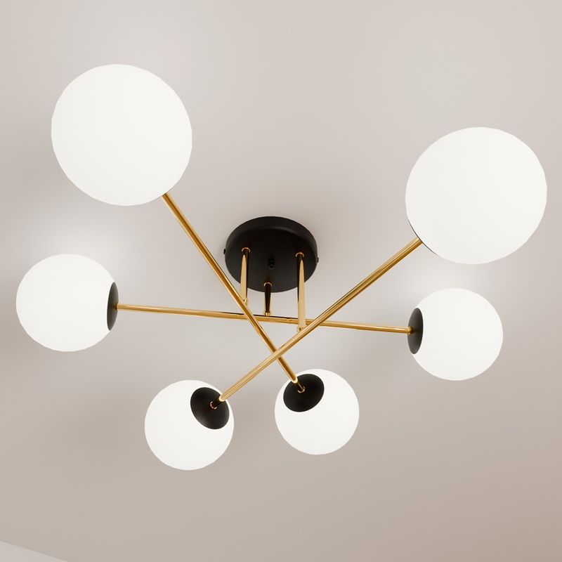 Emibig Lighting Taklampa MAGNUM 6 BL OPAL