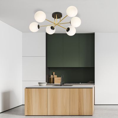 Emibig Lighting Taklampa MAGNUM 6 BL OPAL