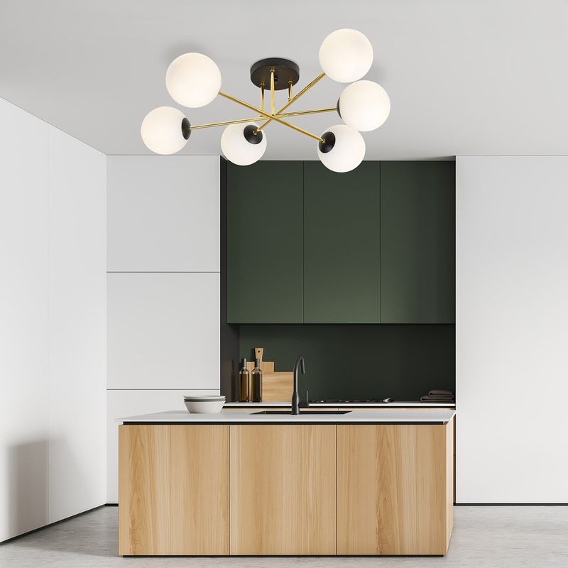 Emibig Lighting Taklampa MAGNUM 6 BL OPAL
