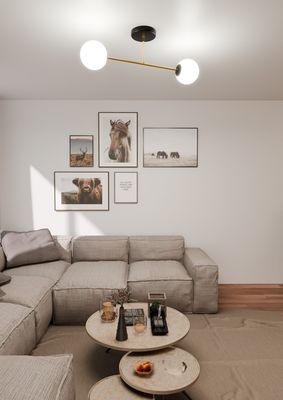 Emibig Lighting Taklampa MAGNUM 2 BL OPAL