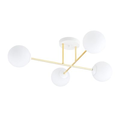 Emibig Lighting Taklampa MAGNUM 4 VIT OPAL