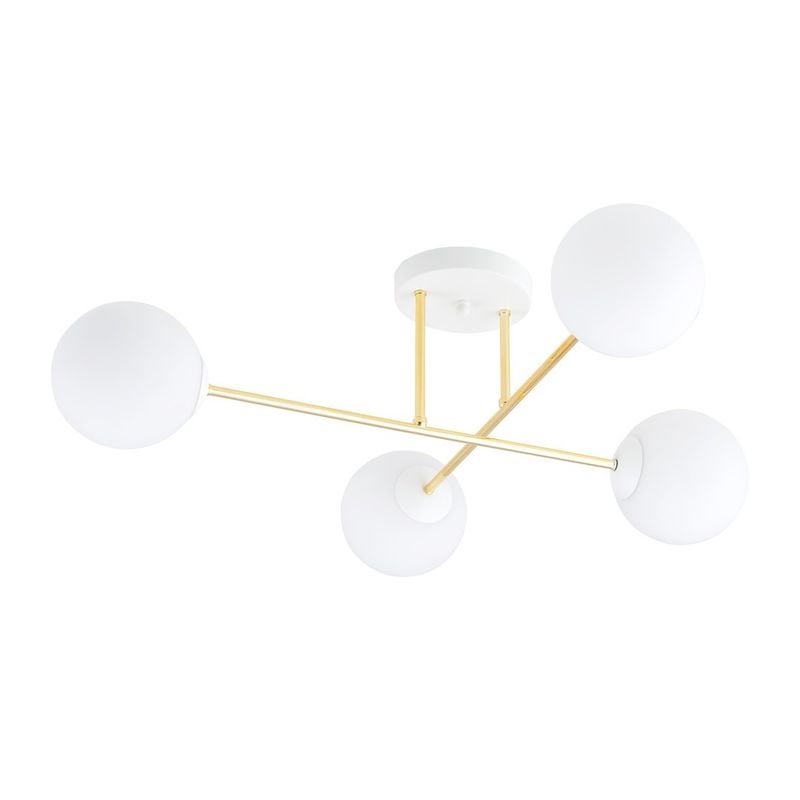 Emibig Lighting Taklampa MAGNUM 4 VIT OPAL