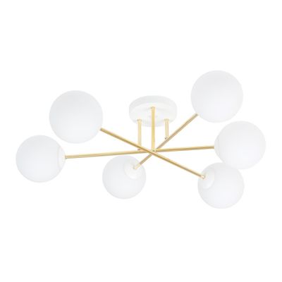 Emibig Lighting Taklampa MAGNUM 6 WH OPAL