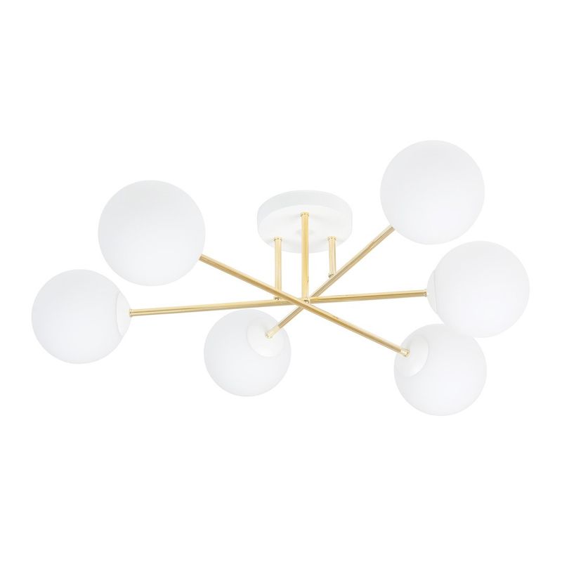 Emibig Lighting Taklampa MAGNUM 6 WH OPAL