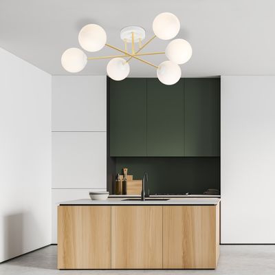 Emibig Lighting Taklampa MAGNUM 6 WH OPAL