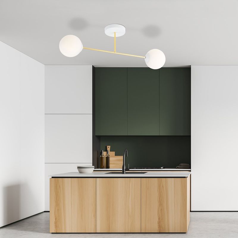 Emibig Lighting Taklampa MAGNUM 2 VIT OPAL