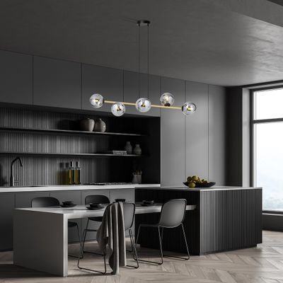 Emibig Lighting Taklampa GRAVITY 6 BL GRAFIT