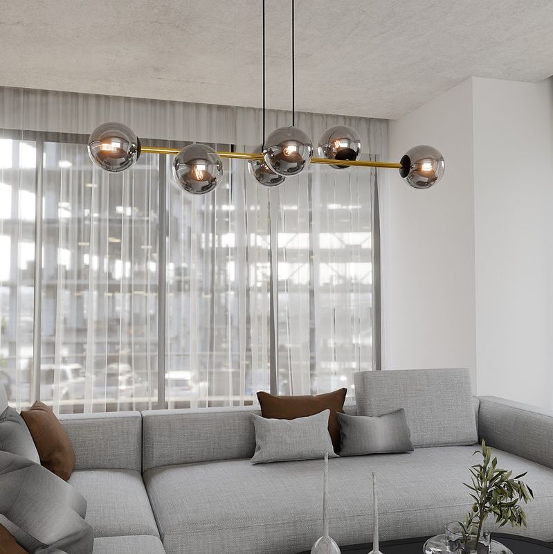 Emibig Lighting Taklampa GRAVITY 6 BL GRAFIT