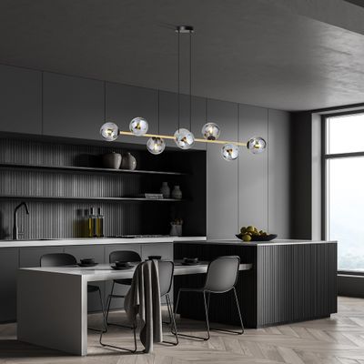 Emibig Lighting Taklampa GRAVITY 8 BL GRAFIT