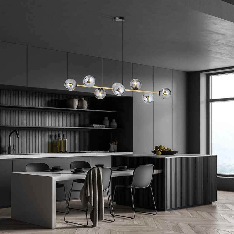 Emibig Lighting Taklampa GRAVITY 8 BL GRAFIT