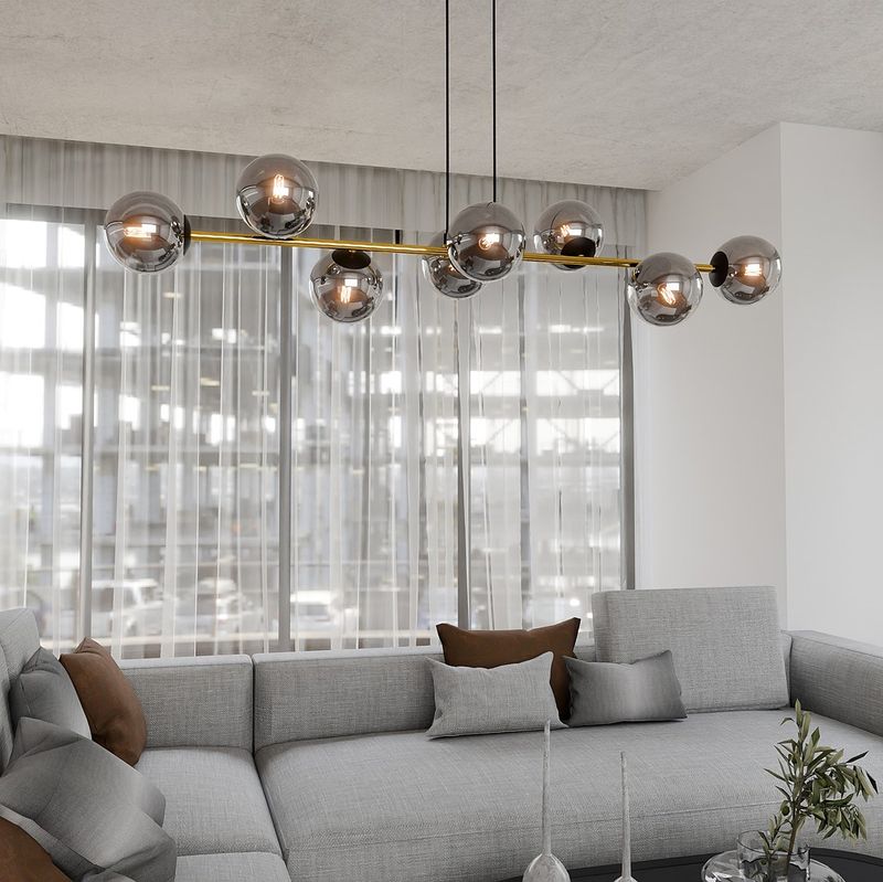 Emibig Lighting Taklampa GRAVITY 8 BL GRAFIT