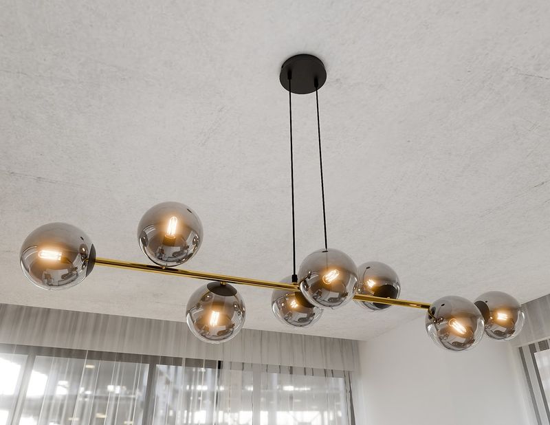 Emibig Lighting Taklampa GRAVITY 8 BL GRAFIT