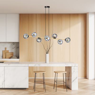 Emibig Lighting Taklampa GRAVITY 8 BL GRAFIT