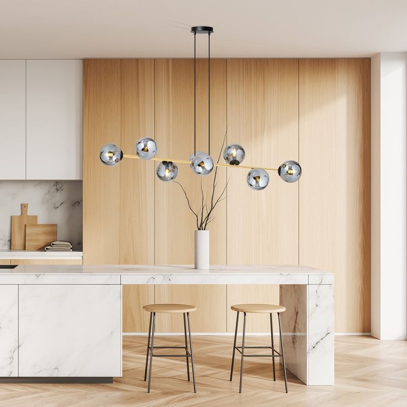 Emibig Lighting Taklampa GRAVITY 8 BL GRAFIT