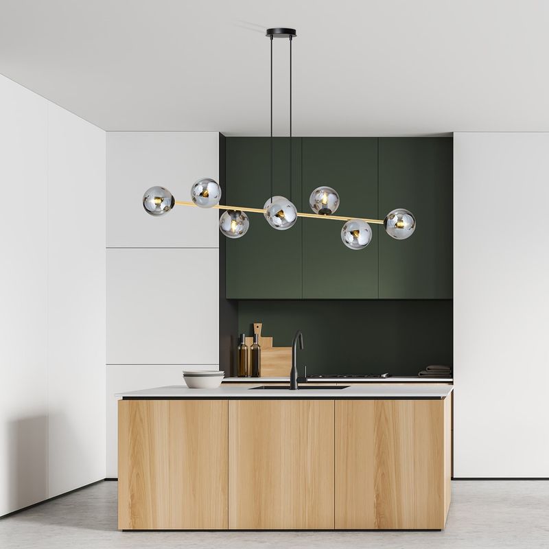 Emibig Lighting Taklampa GRAVITY 8 BL GRAFIT