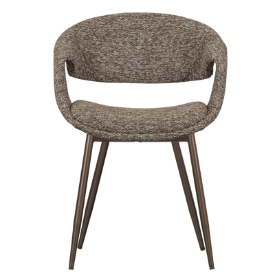 WOOOD Yossi Matstol i Brun med Kopparben, 2 st