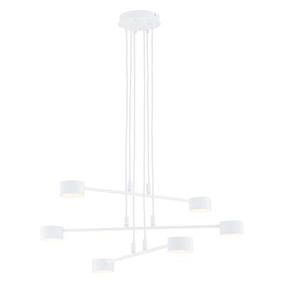 Emibig Lighting Taklampa MODUS 6 VIT