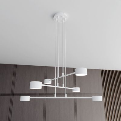 Emibig Lighting Taklampa MODUS 6 VIT