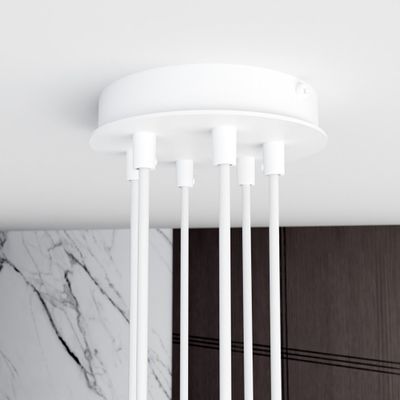Emibig Lighting Taklampa MODUS 6 VIT