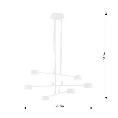 Emibig Lighting Taklampa MODUS 6 VIT