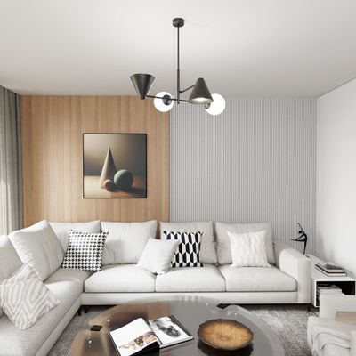 Emibig Lighting Taklampa HERMES 4 SVART