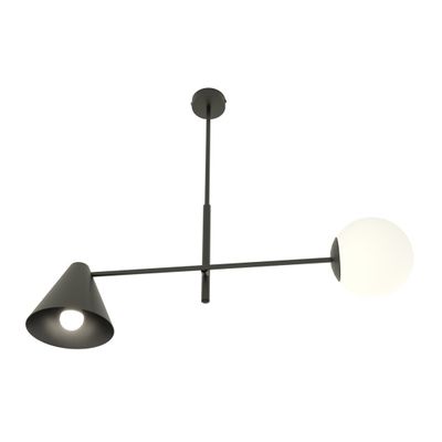 Emibig Lighting Taklampa HERMES 2 SVART