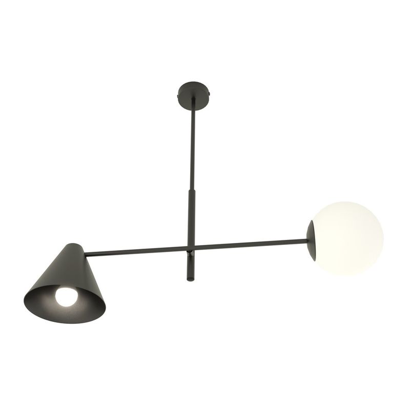 Emibig Lighting Taklampa HERMES 2 SVART