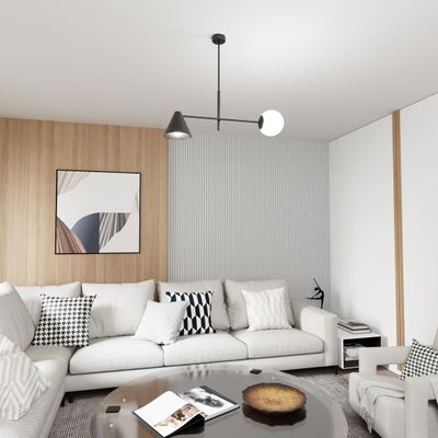 Emibig Lighting Taklampa HERMES 2 SVART