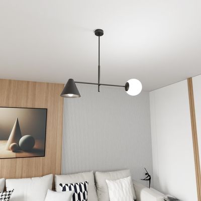 Emibig Lighting Taklampa HERMES 2 SVART