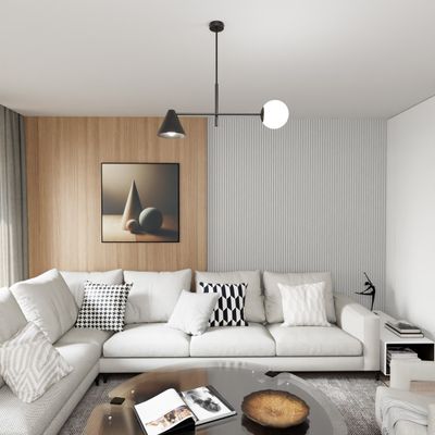 Emibig Lighting Taklampa HERMES 2 SVART