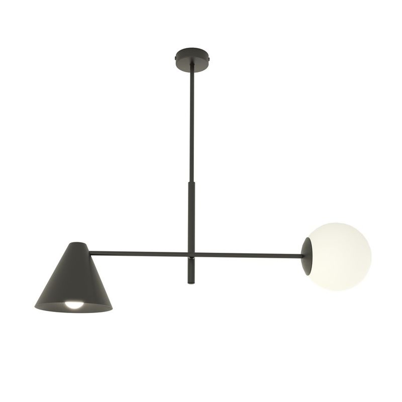 Emibig Lighting Taklampa HERMES 2 SVART
