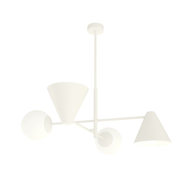 Emibig Lighting Taklampa HERMES 4 VIT