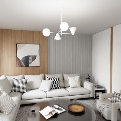 Emibig Lighting Taklampa HERMES 4 VIT
