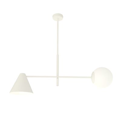 Emibig Lighting Taklampa HERMES 2 VIT