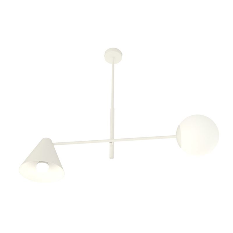 Emibig Lighting Taklampa HERMES 2 VIT
