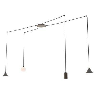 Emibig Lighting Taklampa FUJI 4 SVART
