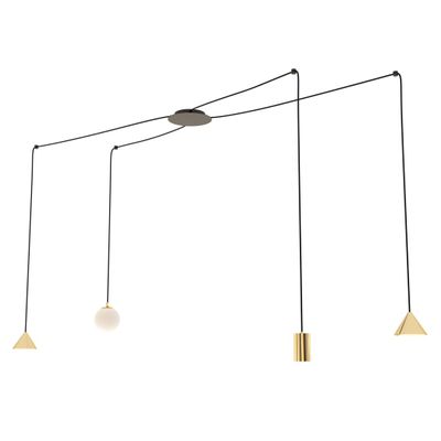 Emibig Lighting Taklampa FUJI 4 GULD