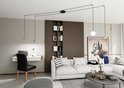 Emibig Lighting Taklampa FUJI 4 GULD