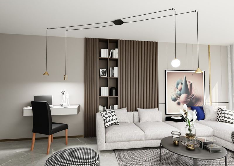 Emibig Lighting Taklampa FUJI 4 GULD