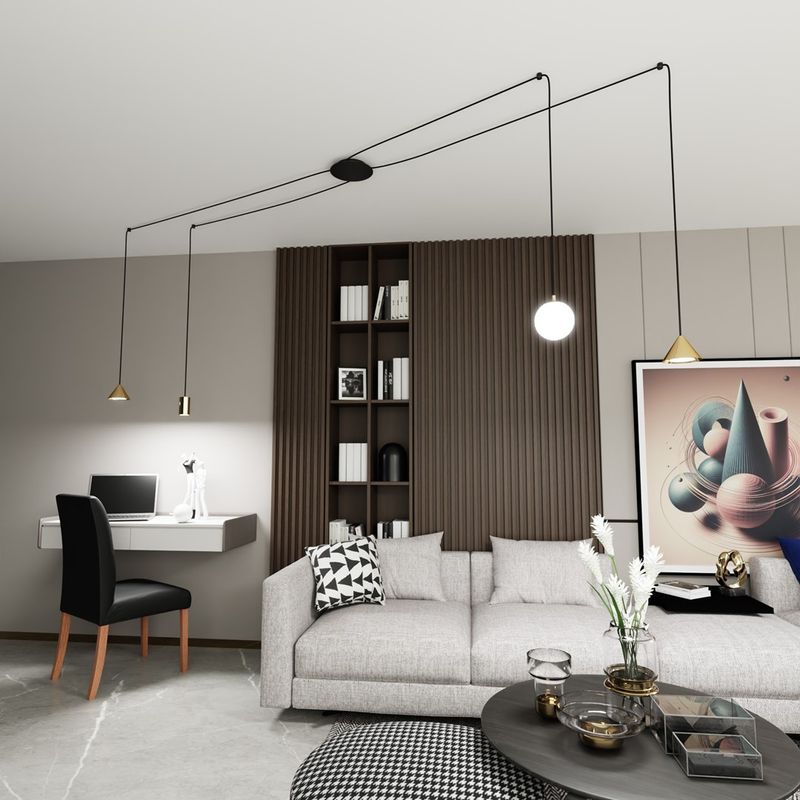 Emibig Lighting Taklampa FUJI 4 GULD