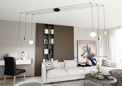 Emibig Lighting Taklampa FUJI 6 GULD