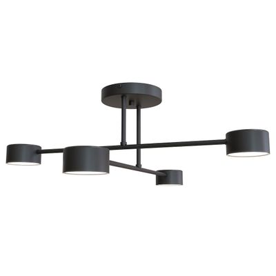 Emibig Lighting Taklampa HALO 4 SVART