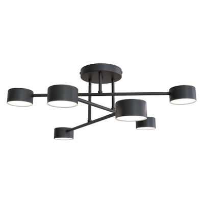Emibig Lighting Taklampa HALO 6 SVART
