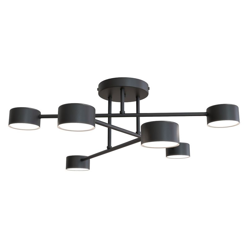 Emibig Lighting Taklampa HALO 6 SVART