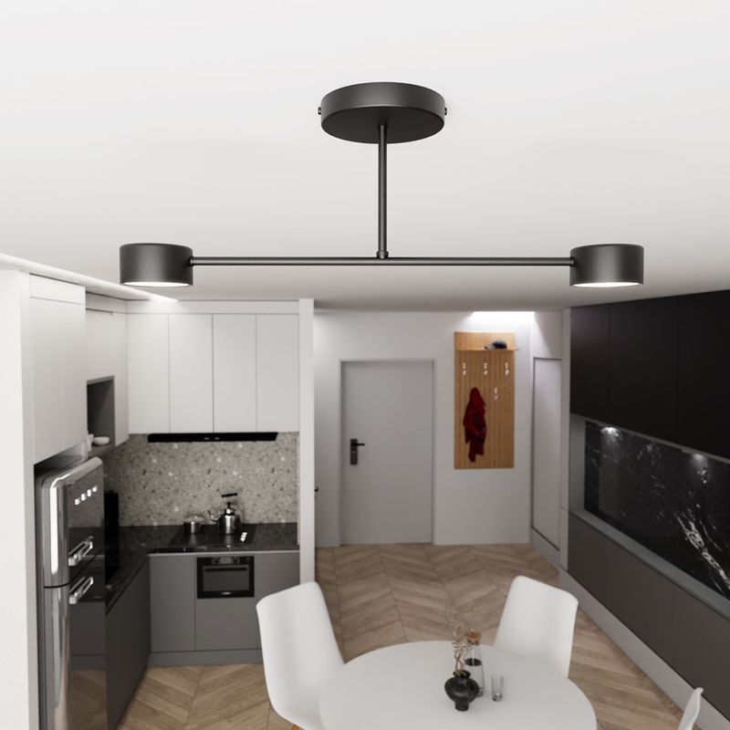 Emibig Lighting Taklampa HALO 2 SVART