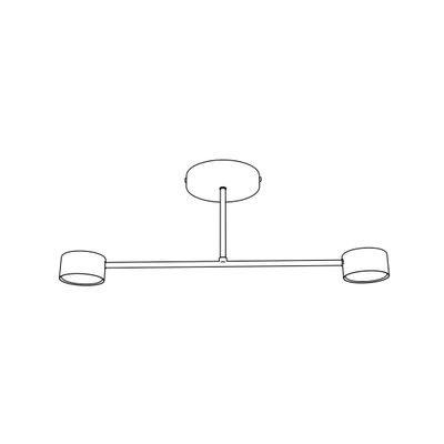 Emibig Lighting Taklampa HALO 2 SVART