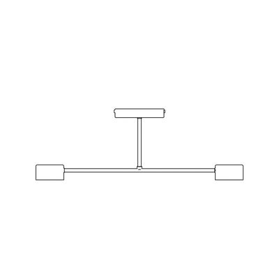 Emibig Lighting Taklampa HALO 2 SVART