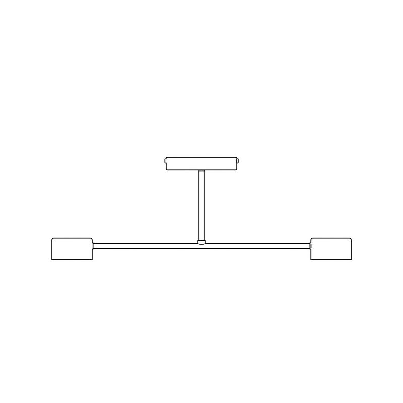 Emibig Lighting Taklampa HALO 2 SVART
